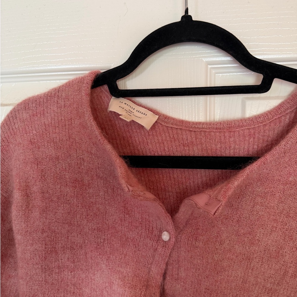 Sézane Dusty Rose Cardigan - Picture 2 of 6